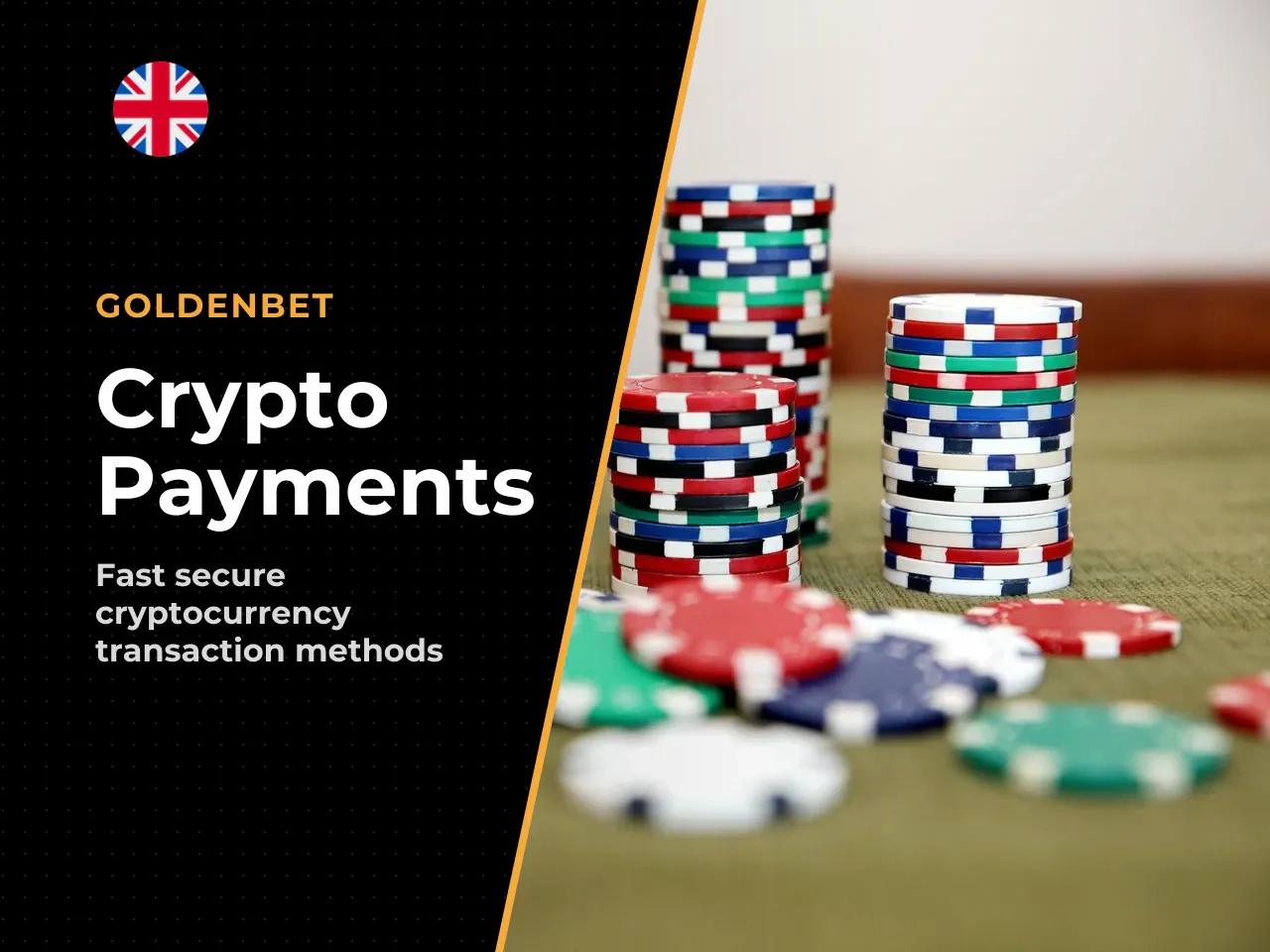Crypto in practice Goldenbet accepts a