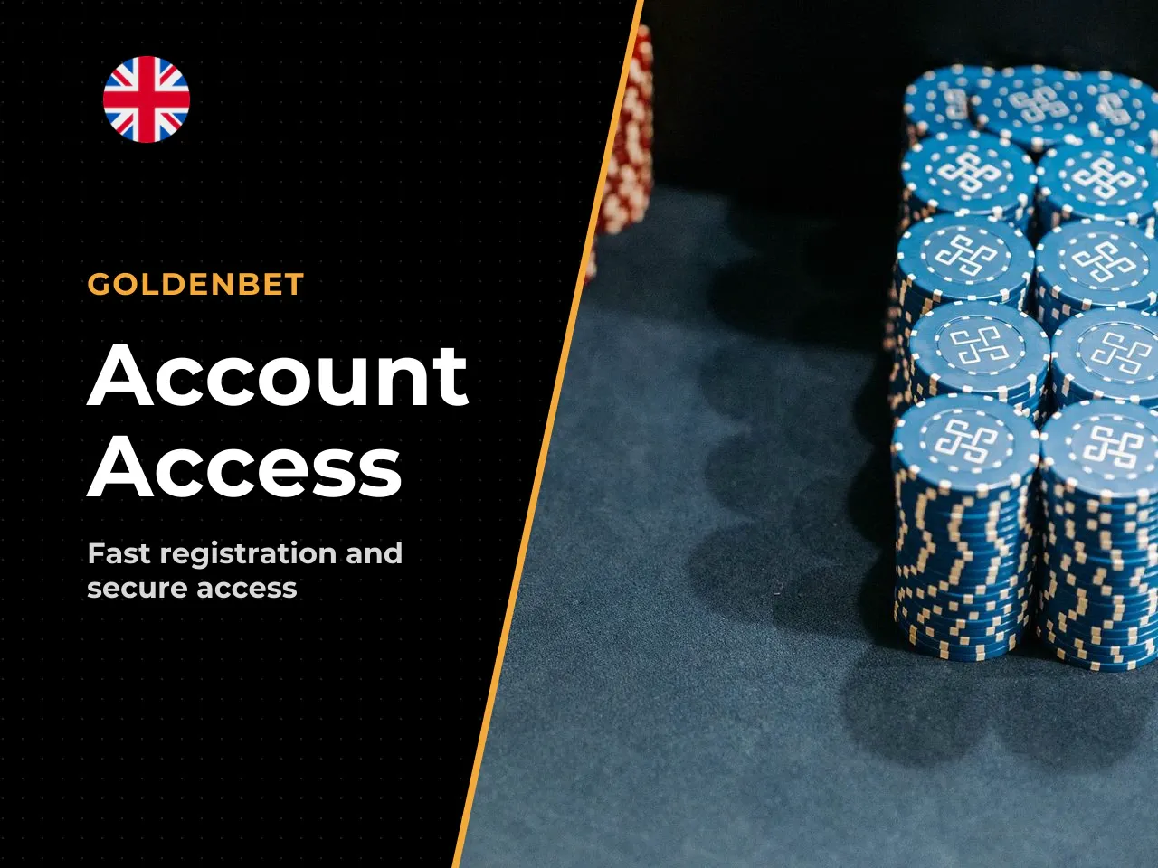 On the Goldenbet platform, account access
