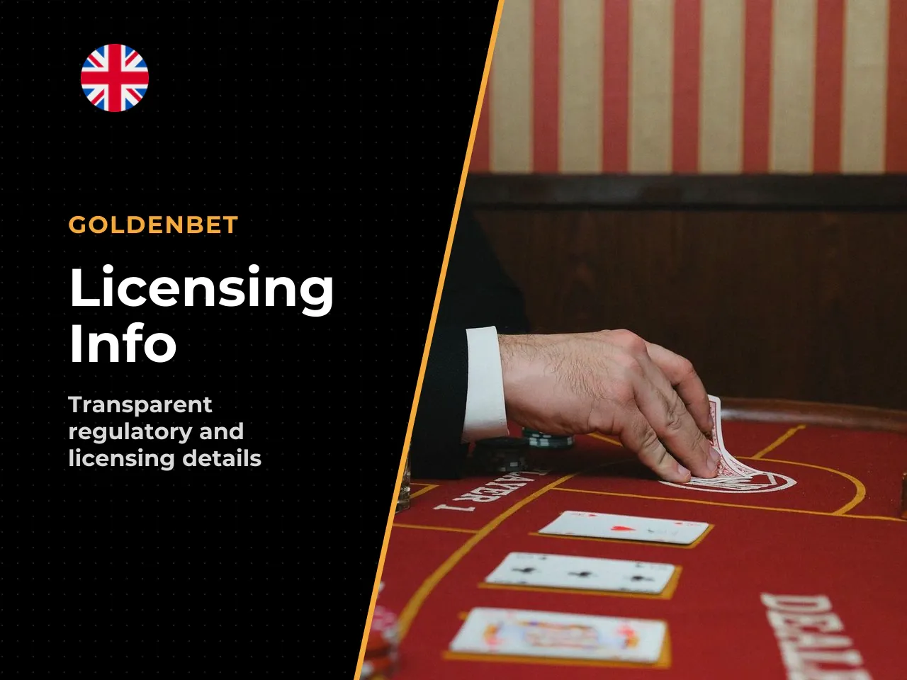 Licensing disclosure for UK players Goldenbet